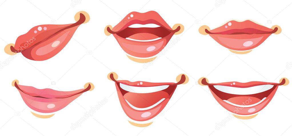 Sexy Woman Smile Lips