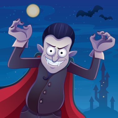 Dracula Cartoon Illustration clipart