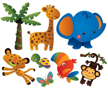 Cute Animal Collections clipart