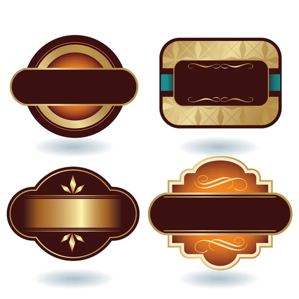 Шаблон шоколадного логотипа — стоковый вектор