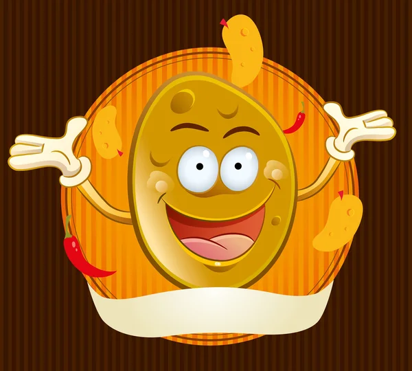 Patatas fritas mascota — Archivo Imágenes Vectoriales