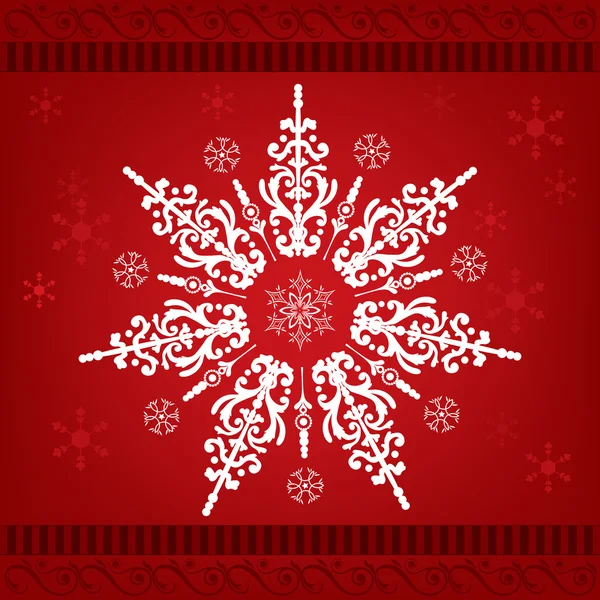 Sneeuwvlokken kerst ornament — Stok Vektör