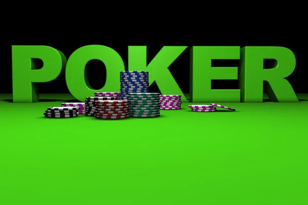 3d Pokerzeichen — Stockfoto