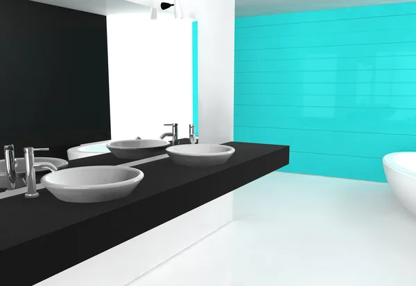 Bathroom Aquamarine — Stock Photo, Image