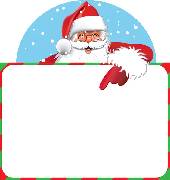 Santa bedrijf banner — Stockvector