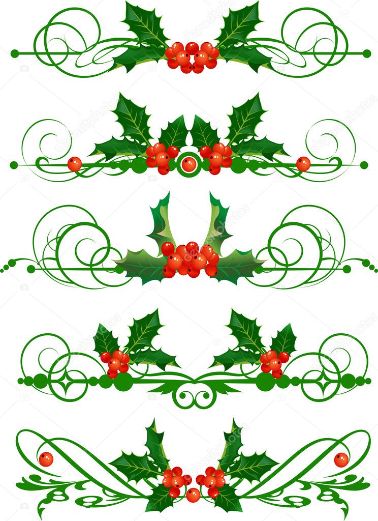 Holly Design Elements