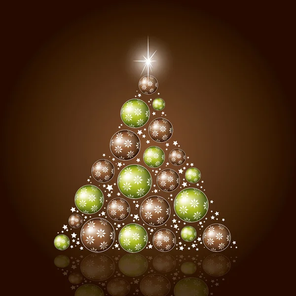 Noel ağacı arkaplanı. Vektör illüstrasyonu. — Stok Vektör