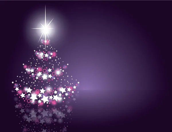 Vánoční stromek pozadí. Vektorová ilustrace. — Stockový vektor