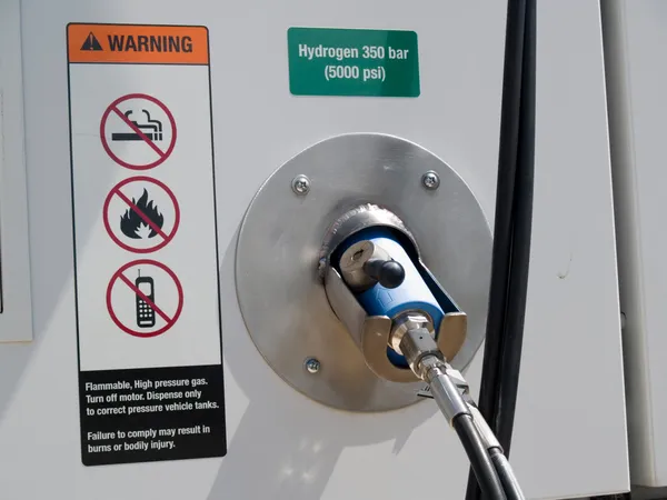 Distribuidor de combustível para hidrogénio para veículos — Fotografia de Stock