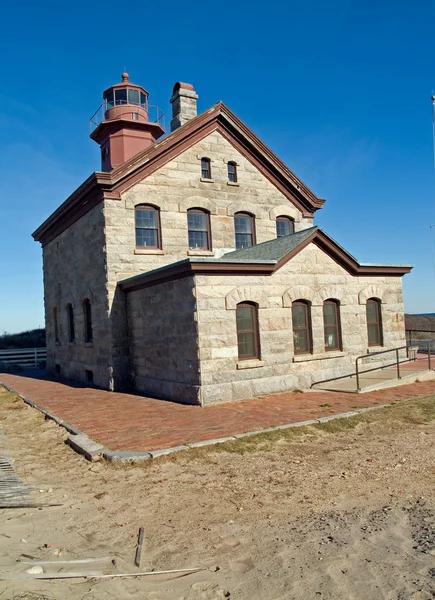 North Light lighthouse, Block Island, RI — Stock Photo, Image
