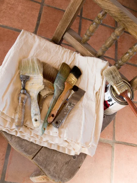Painter's paintbrushes — Stock Photo, Image