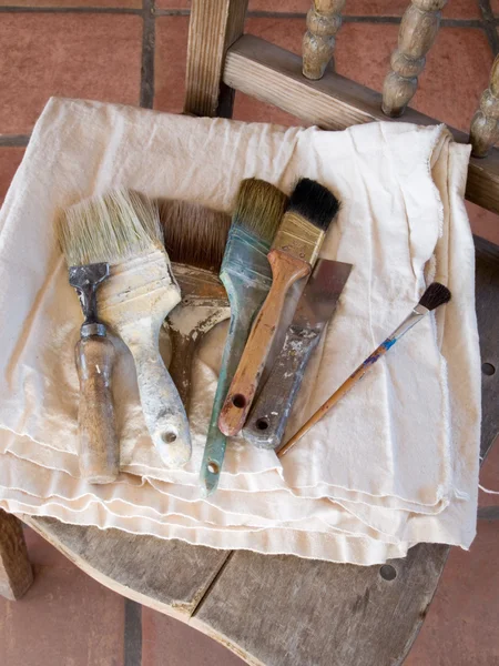 Painter's paintbrushes — Stock Photo, Image