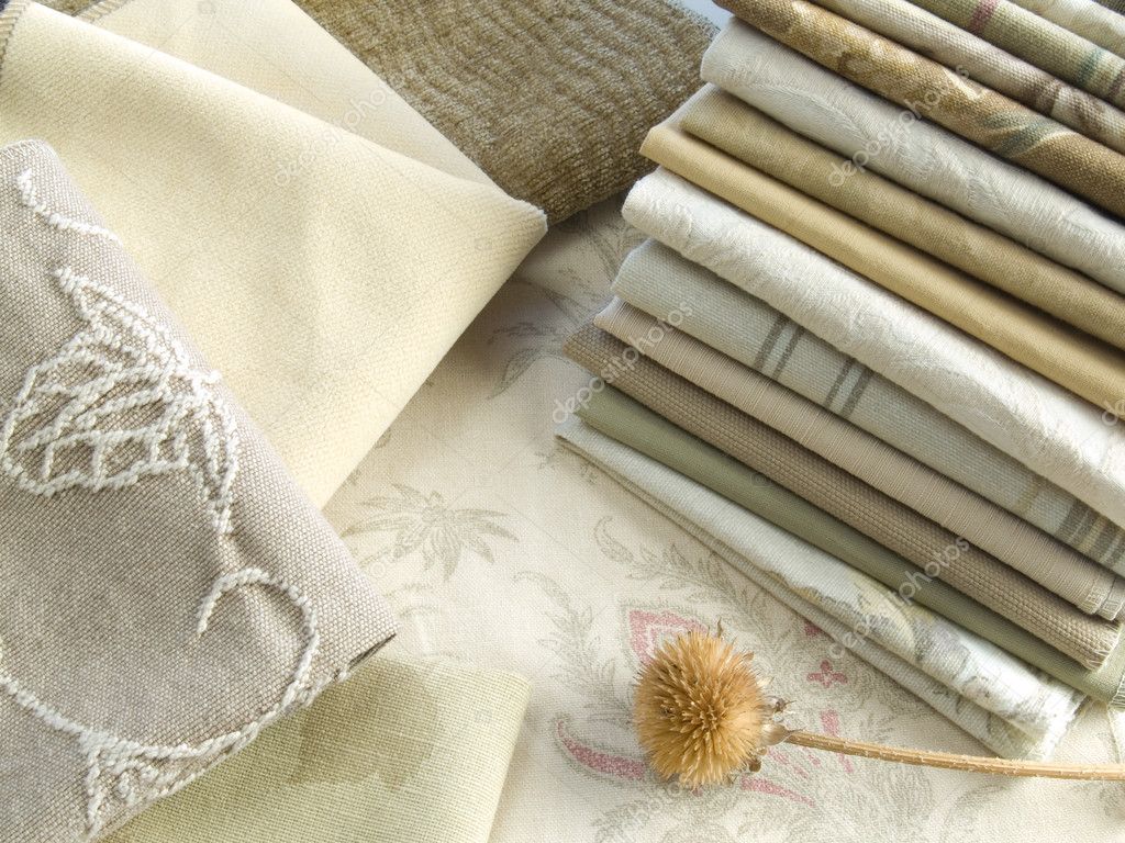 Neutral tan fabric swatches Stock Photo by ©MonaMakela 7496861