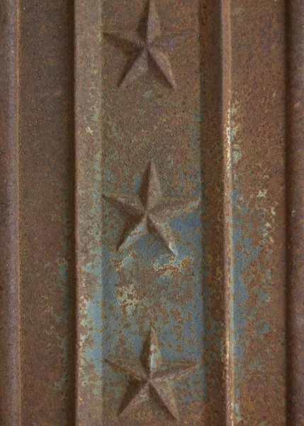 素朴な鋳鉄製パネル — ストック写真
