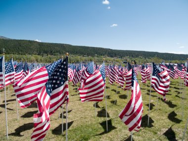 American flags clipart