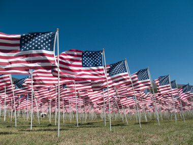 American flags clipart