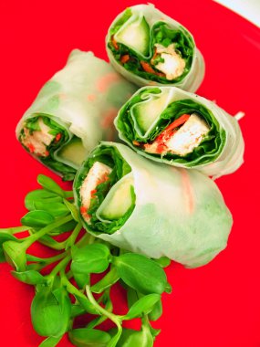 Spring rolls clipart