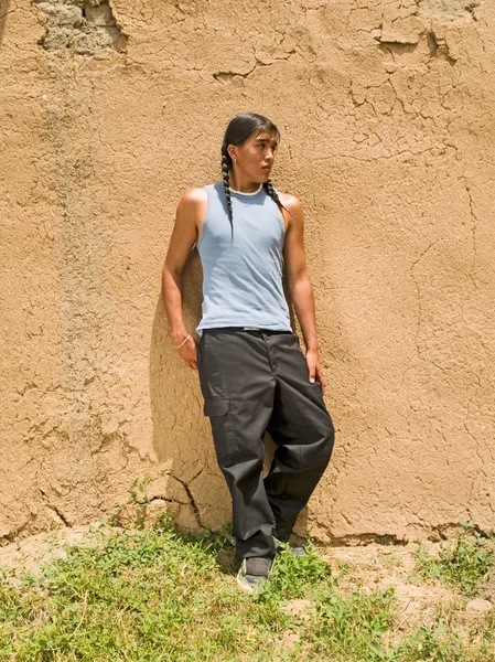 Native American teenage boy — Stock Photo, Image