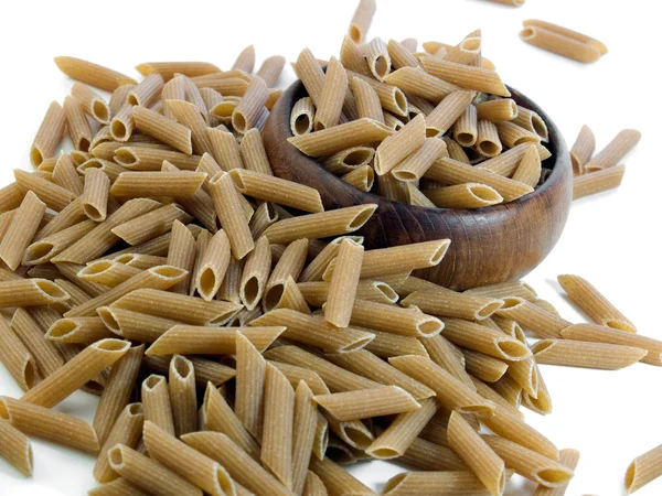 Whole wheat penne pasta — Stock Photo, Image