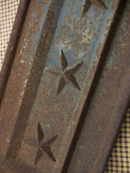 Rustic cast iron panle — Stock Photo, Image