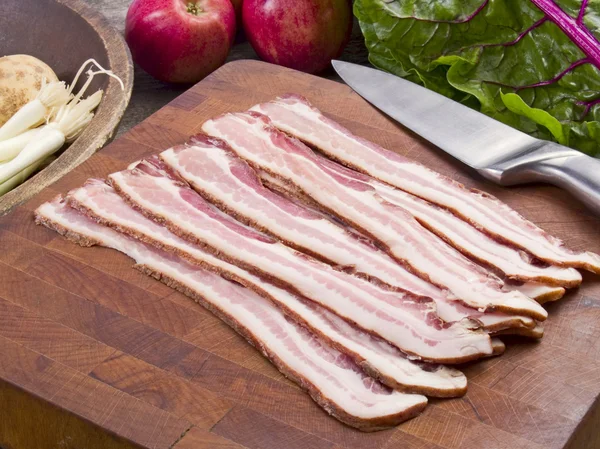 Tepelně neupravené slanina — Stock fotografie