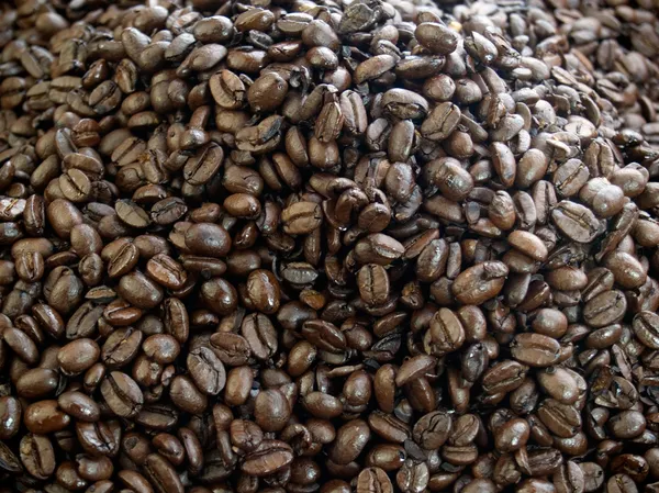 Dark roast coffee beans — Stock Photo, Image