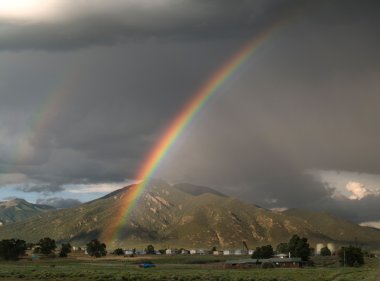 Taos Mountain Rainbow clipart