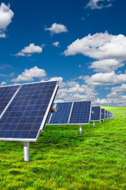 Solar panels clipart