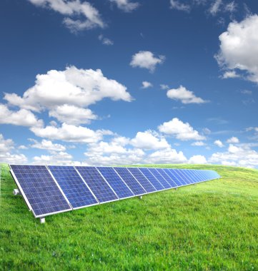 Solar panels clipart