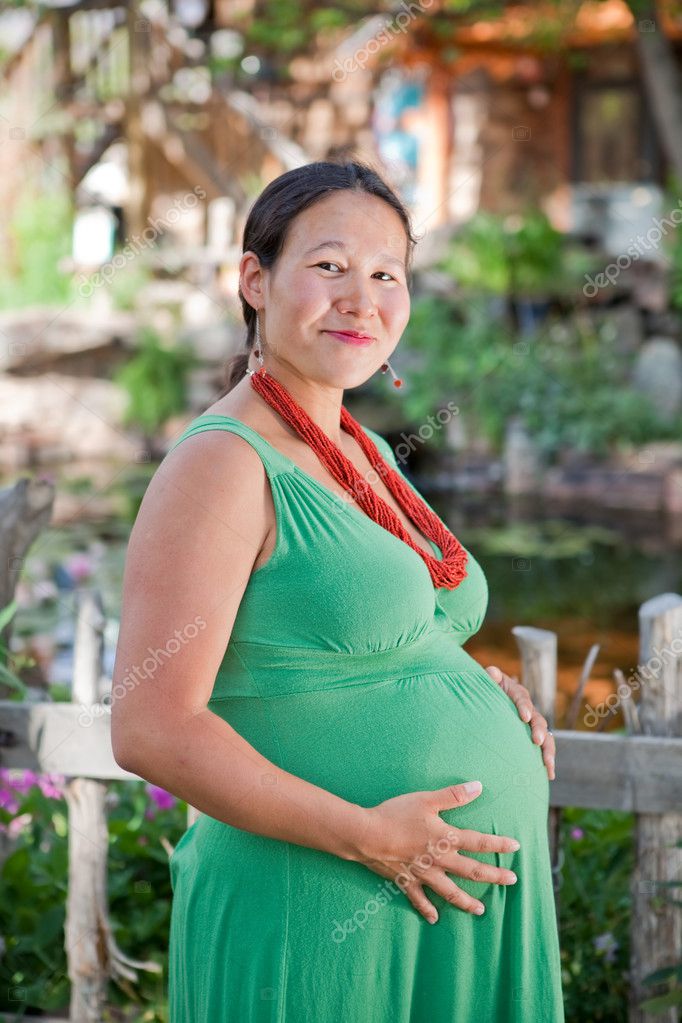 Beautiful Pregnant Native American Woman Stock Photo MonaMakela   Depositphotos 7624590 Stock Photo Beautiful Pregnant Native American Woman 