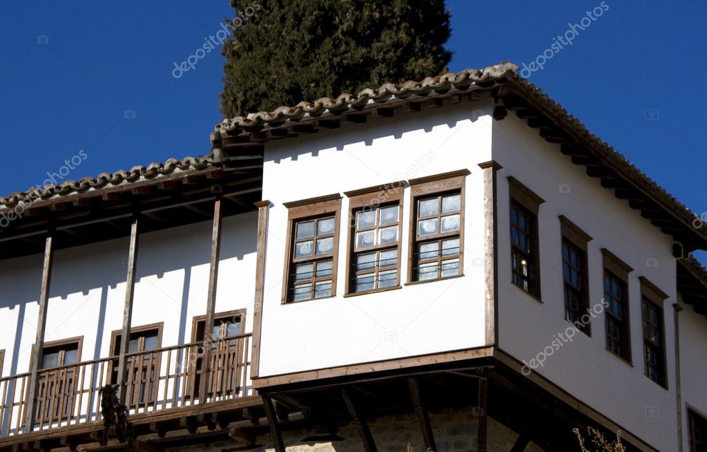 Detail of traditional old house at Kastoria (Makedonia, Greece)