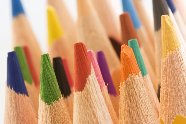 Macro coloreful pencils — Stock Photo, Image