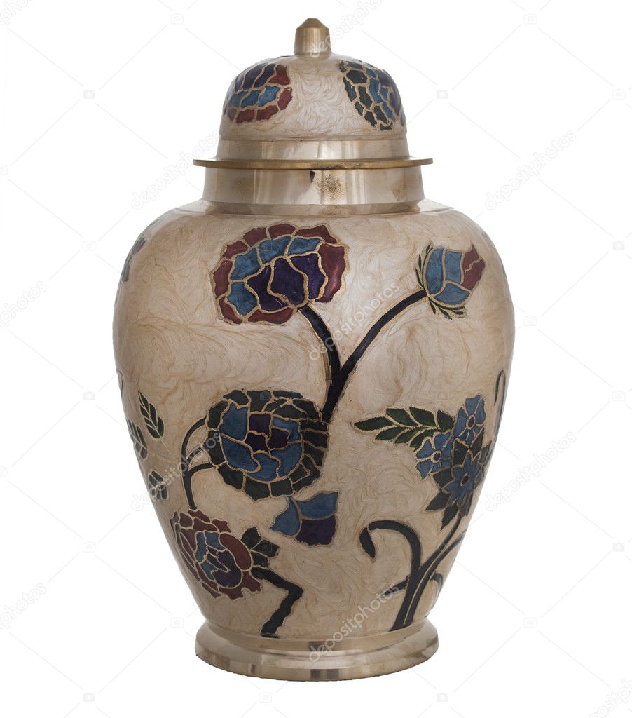 Ornate cremation urn