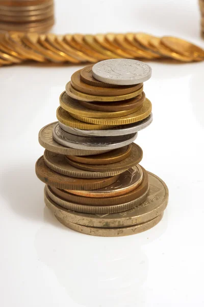 Grande número de moedas — Fotografia de Stock