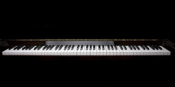 Cd-drive, lying on the piano keys