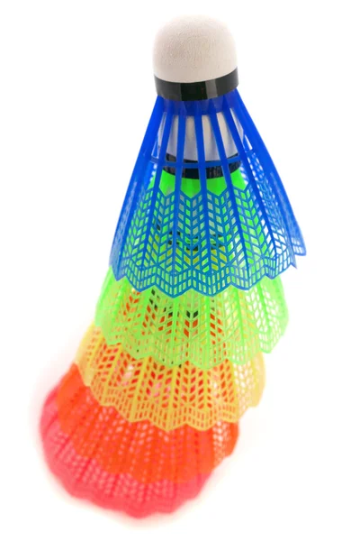 Kleurrijke shuttles voor badminton — Stockfoto