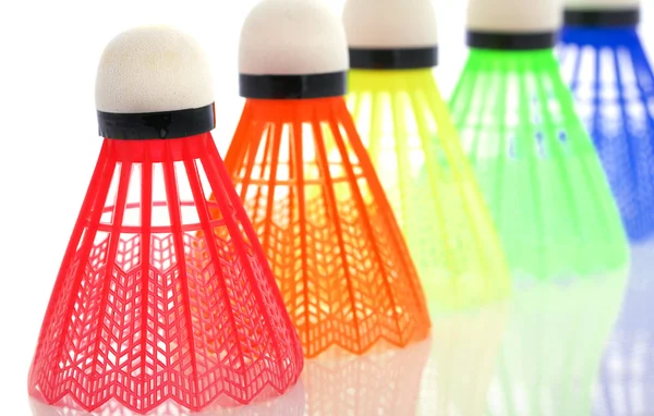Navette colorate per badminton — Foto Stock