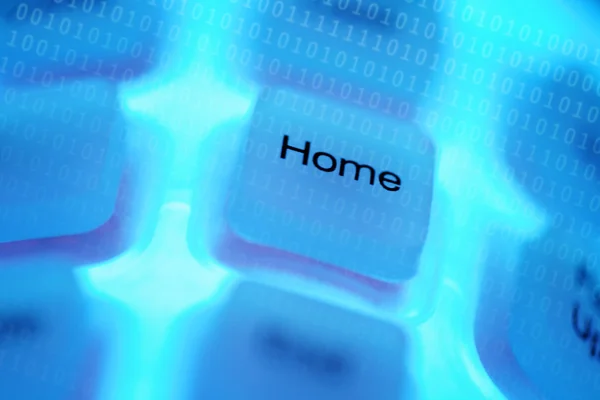 Abstract image of a computer key Home — Stock Photo, Image