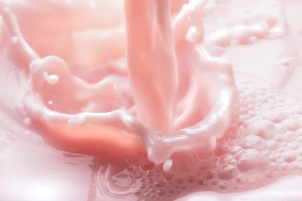 Splash de leite de frutas — Fotografia de Stock