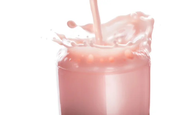 Salpicadura de leche de frutas —  Fotos de Stock