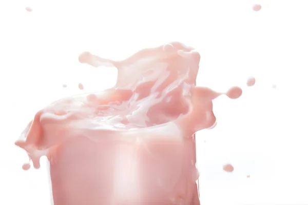 Splash de leite de frutas — Fotografia de Stock