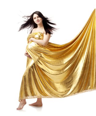 Altın hamile kız güzel şirin