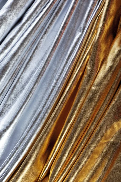 Lyxig silver och guld tyg — Stockfoto