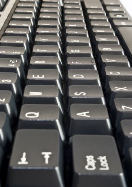Black computer keyboard clipart