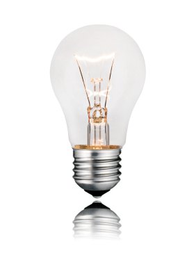 Ideas - Flawless Lightbulb photo with Reflection clipart