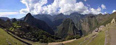 Stitched Panorama of Ruins of Machu Picchu clipart