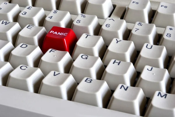 Kırmızı panik butonu — Stok fotoğraf