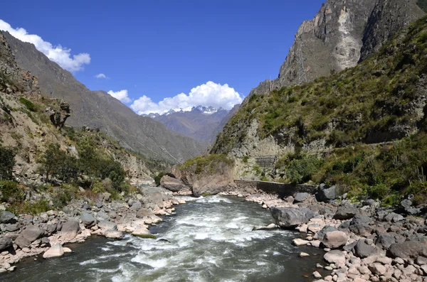 stock image Wild Urubamba river flowing through valley