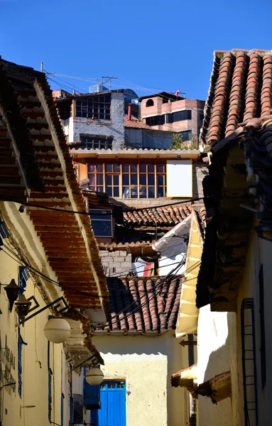 Antiguo Casas Coloniales en Cuzco Perú — Foto de Stock