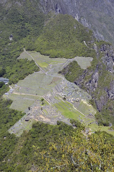 Blick auf Machu Picchu vom Huayna-Gipfel — Stockfoto